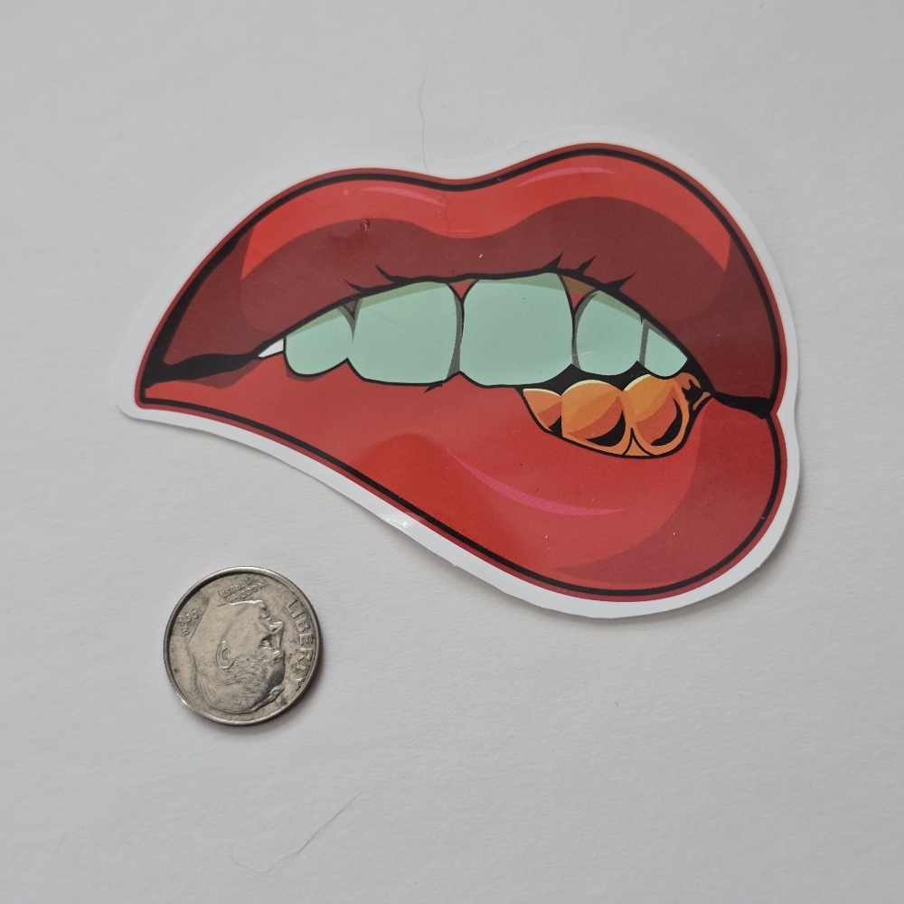 10/$10 Red Lips Sticker - Picture 2 of 2